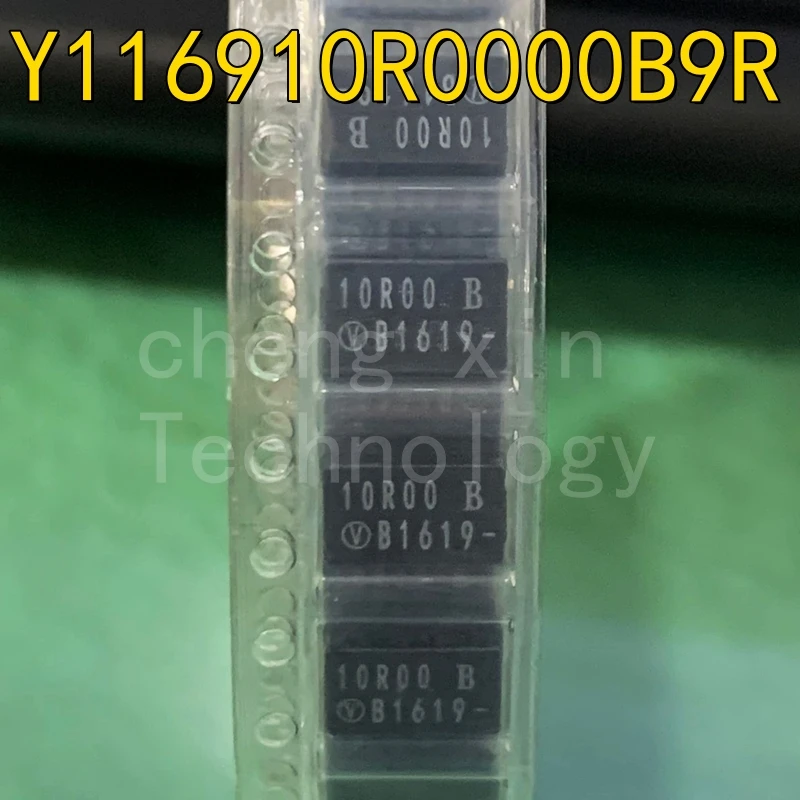 

Y116910R0000B9R SMD испытательный резистор/шунт 10 Ом ± 0.1% 600 мВт Y116910R0000 металлофольгированные резисторы