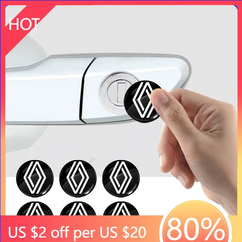 

Колпаки ступиц для Renault koleos duster megane logan renault clio, автомобильные аксессуары, новый автомобильный замок, наклейки на замочную скважину, защита автомобиля