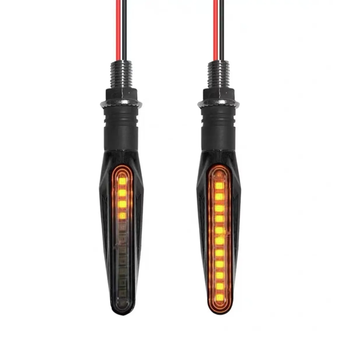 2Pcs Universal Motorcycle LED Turn Signal Light 12V Waterproof Flash Indicator Rear Light
