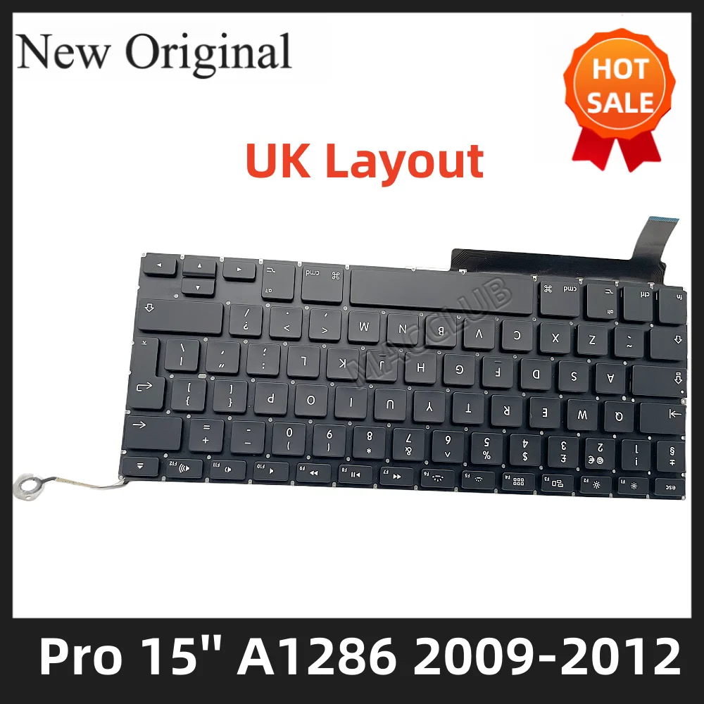 A1286 Europe UK Layout Keyboard for Macbook Pro 15'' A1286 2009 2010 2011 2012 EMC 2255 2324 2325 2353 2563 2556 keyboard