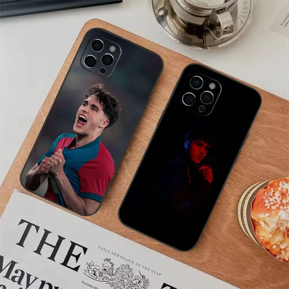 Coque de téléphone intelligente Pau Cubarsi pour iPhone 11 12 13 14 15 16 17Pro,MAX, housse noire souple antichoc