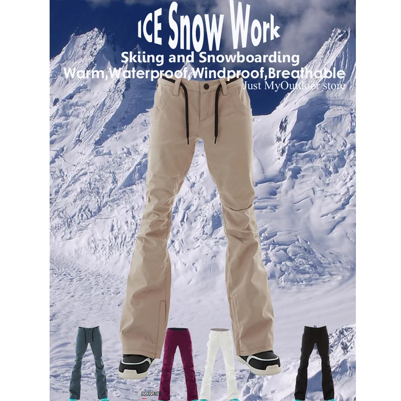 

Brand NEW Snow Trousers Snowboarding Suit Wear 15K Waterproof Windproof Breathable Winter Outdoor Sports Skiing Pants For Women