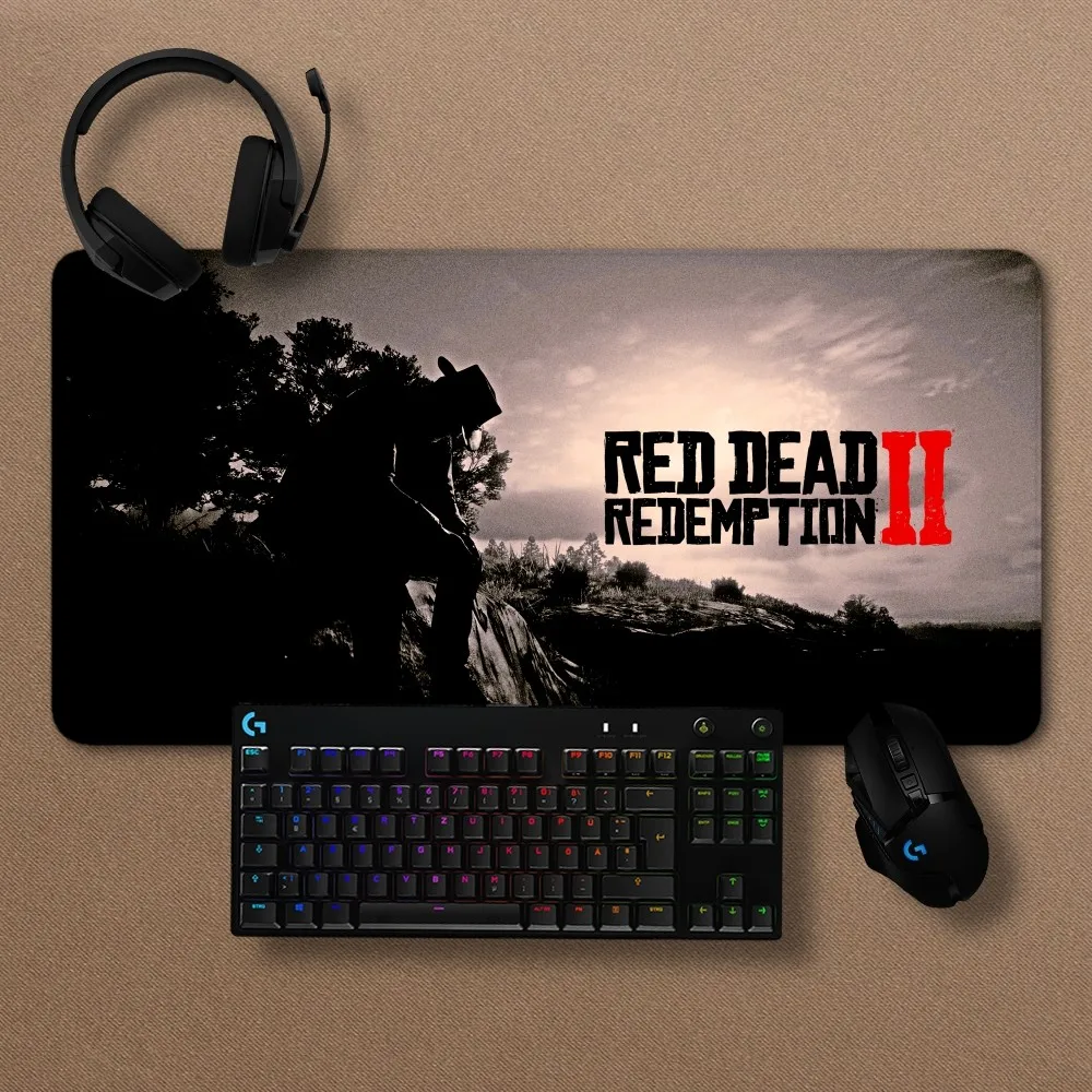 Red Dead Redemption 2 Mousepad Non-slip Lockedge Office Student Gaming Thickened Large Writing Pad Cushion