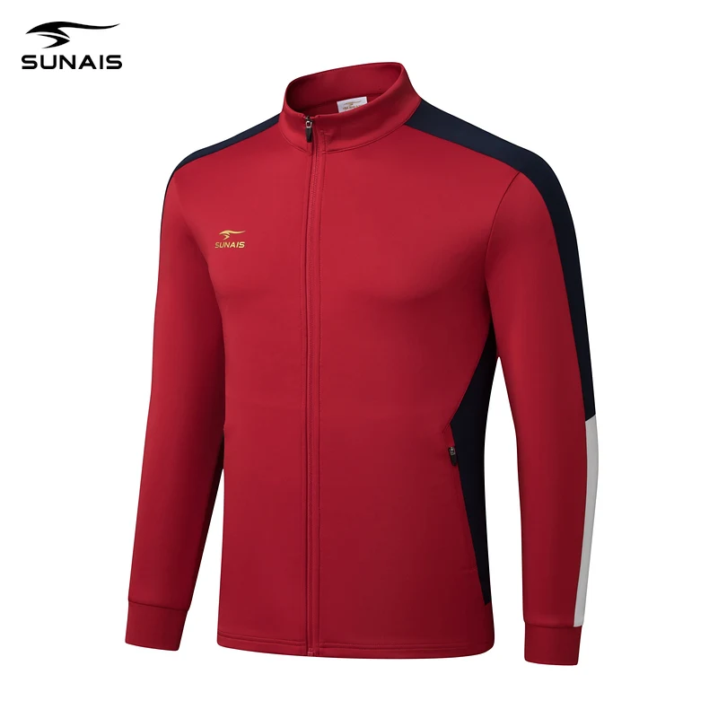 sunais-football-training-jacket-men's-autumn-new-stand-collar-sports-knitted-cardigan-running-sports-windproof-jacket-630715