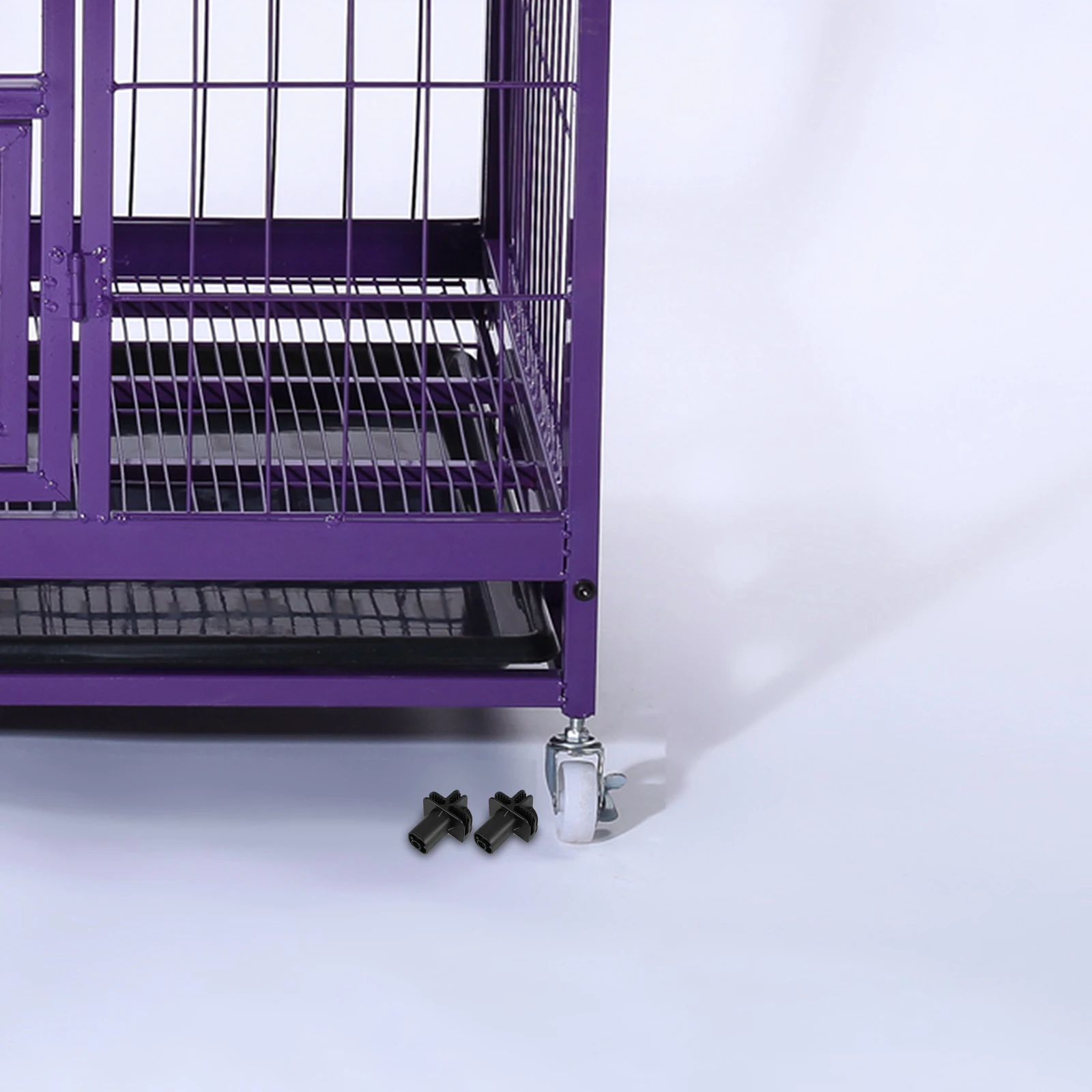 

10pcs Cat Cage Wheel Connectors Plastic Replacement For Wire Cube Storage Units Easy Install Luggage Wheel Repair Dog Crate