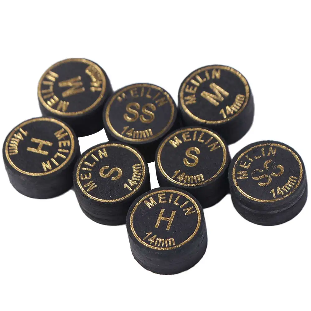 

Leather Snooker Cue Tip Professional Multi Layers Billiard Heads Tips Replacement SS/S/M/H Pigskin Stick Tips Home Game Room