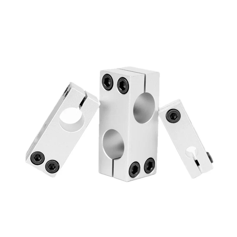 Pillar Fixing Clamp Vertical Fixed Diameter Fastening Aluminum Alloy Optical Axis Cross Block Steel Pipe Bracket Connecti Voron