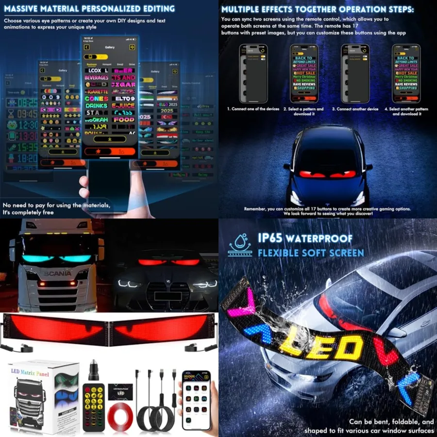 2pcs Devil Eyes Lights for Cars, 23.62