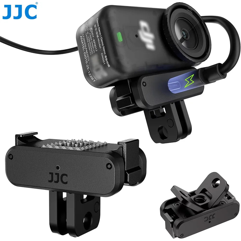 JJC Magnetic Quick Release Charging Adapter Mount for DJI Osmo Nano Accessories Two Claw Charging Adapter Mount Foldable Base