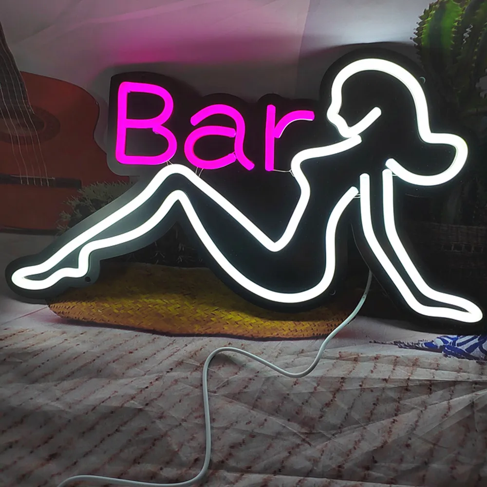 Imagem -04 - Bar Beer Neon Sign Loja Home Decor Luzes Led de Cozinha 3d Luminous Neon Lamps Store Party Housebar Wall Decor