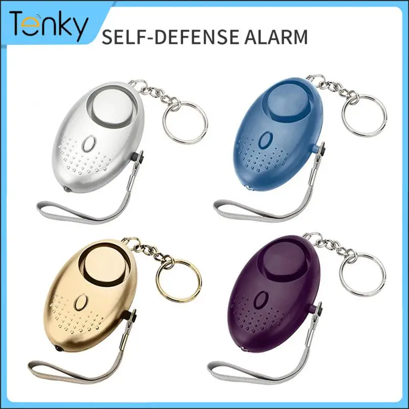 Self Defense Alarm With LED Flashlight 130dB Anti-satyr Security Alarm Portable Mini Emergency Alert Keychain Girls Kids Protect