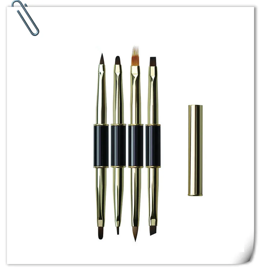 1/7PCS Dual End Nail Art Stripes Lines Liner DIY Painting Brush Liquid Powder Acrylic UV GEL Extension Builder French Drawing