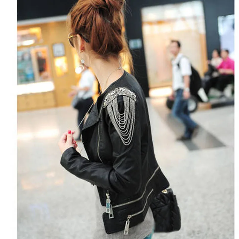 Épaulette perlée avec pompon noir pour vêtements, appliques de patchs initiés, insigne imbibé, manteau punk, bricolage, mode, 2 pièces, ensemble