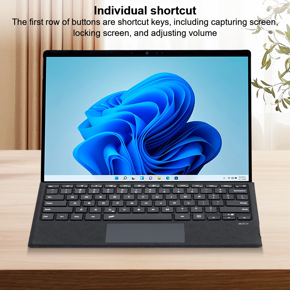 Wireless Keyboard 7 Colors Backlight Bluetooth-Compatible Type Cover Keyboard for Microsoft Surface Pro 3/4/5/6/7/7+