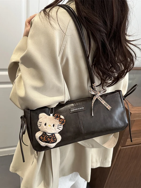 Retro Fashion Women's Underarm Bag Spring 2026 New Style French Bread Bag Trendy Handbag Single Shoulder Bag Ladies Purse