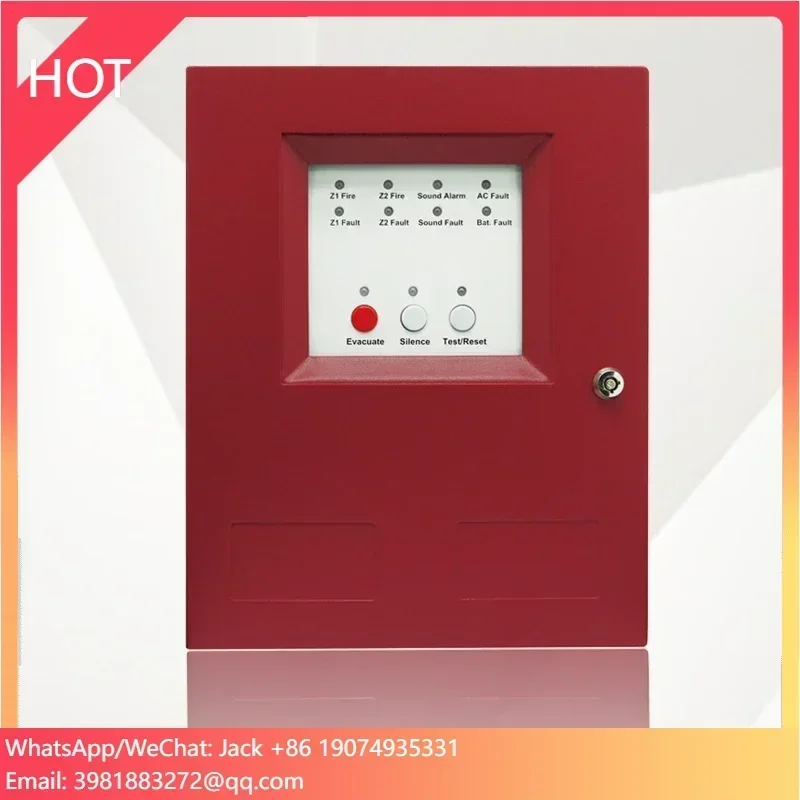 Security System Conventional 2 zone Integrated Control Fire Alarm Panel Manufacture Smart Home