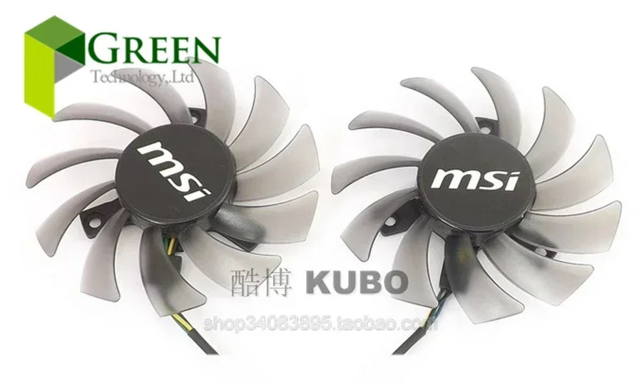 NEW 3X 40mm Hole Pitch 75X10MM Fan For MSI R6850hawk R6870 R6790 460GTX 560 570 580GTX Graphics Card fan blade 12V 0.25A