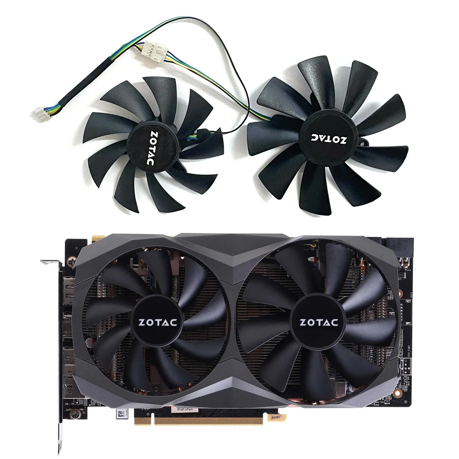 87 مللي متر 100 مللي متر GA92S2H GAA8S2U ل Zotac غيفورسي GTX 1080Ti البسيطة 1070Ti البسيطة 1060 غيفورسي RTX 2070 SUPER-8GD6 تدمير طبعة هكتار