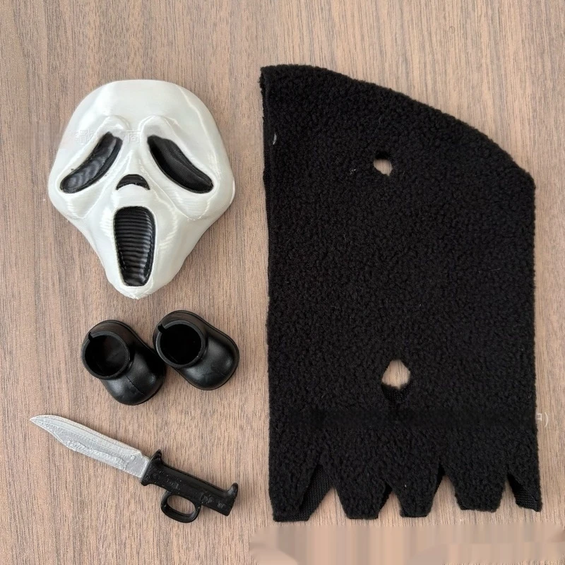 Nuova maschera di Halloween transfrontaliera Maschera di Halloween horror Labu Set personalizzato di oggetti di scena in plastica