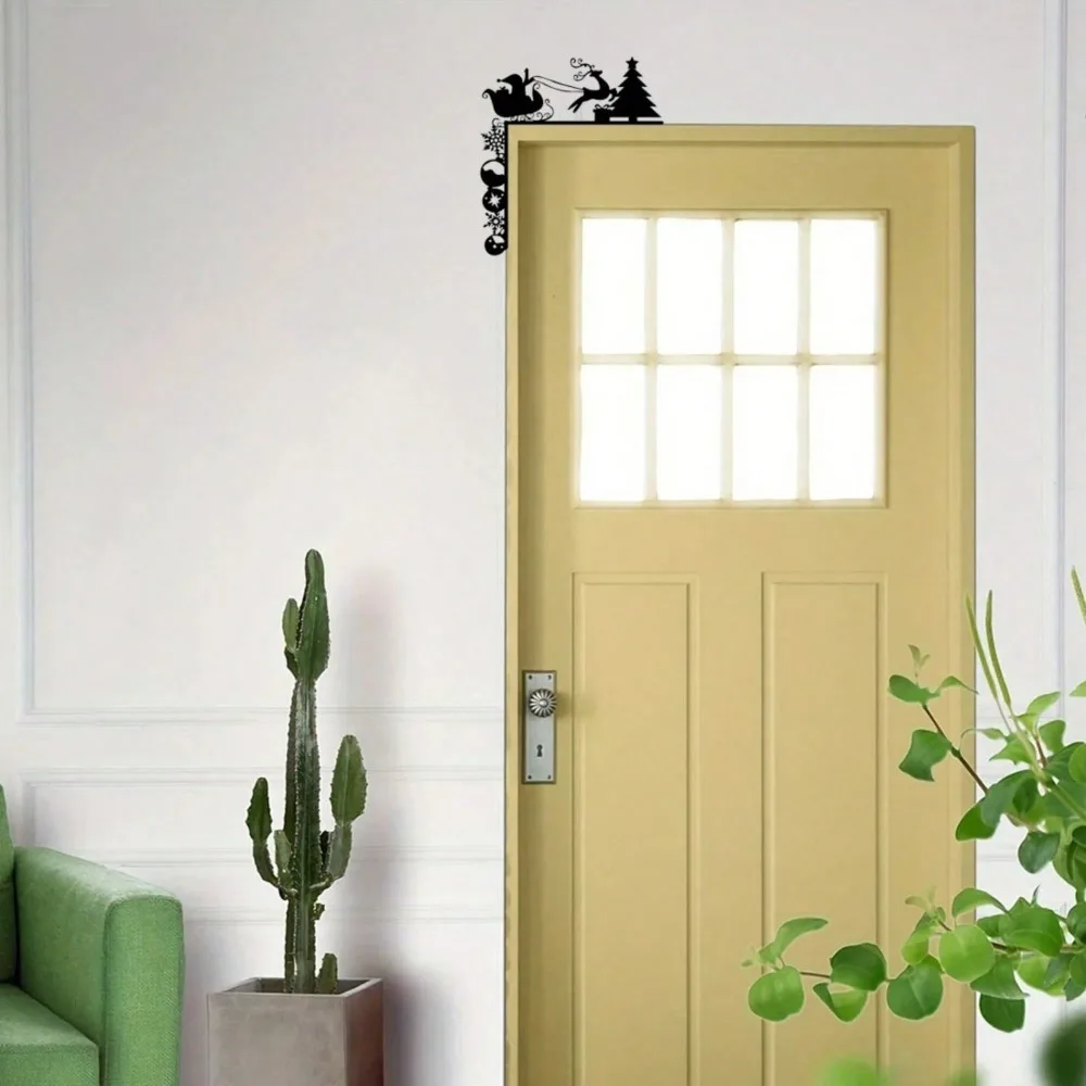 

Christmas Sleigh Wall Stickers for Door Frame Corner Decorative Art