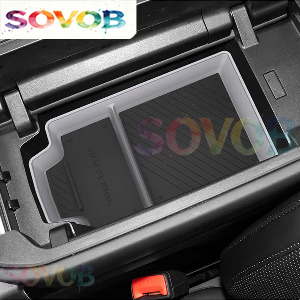 Central Control Armrest Box Storage Box Automotive Modification Parts For Chery iCAR V27 ABS Material Partition Storage