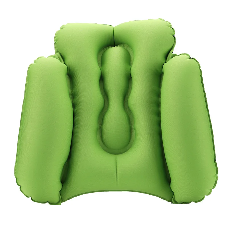 Inflatable Lumbar Pillow - Cushion for Airplane Seat Travel Support - Lower Back Cushion for Car, Office Chair -Sciatica Relief