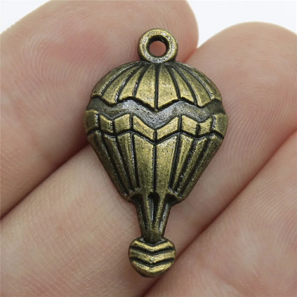 10pcs 29x17mm 2 Colors Antique Silver Color Antique Bronze Color Hot Air Balloon Charms Handmade Jewelry Making Accessories