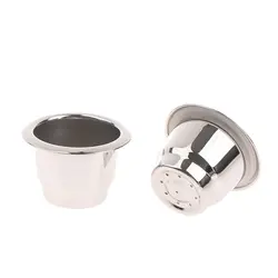 Nespresso Stainless Steel Refillable Coffee Capsule Coffee Filter Coffee Pod Reusable Cafe Machine DIY Cafe Filter Cup