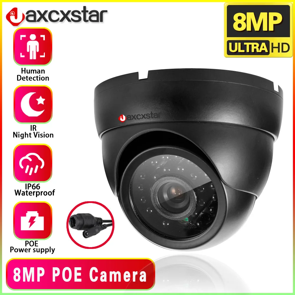 poe cctv home security camera deteccao humana led infravermelho resolucao hd com lente cctv 24 array 36 mm 8mp 5mp 80mp 01