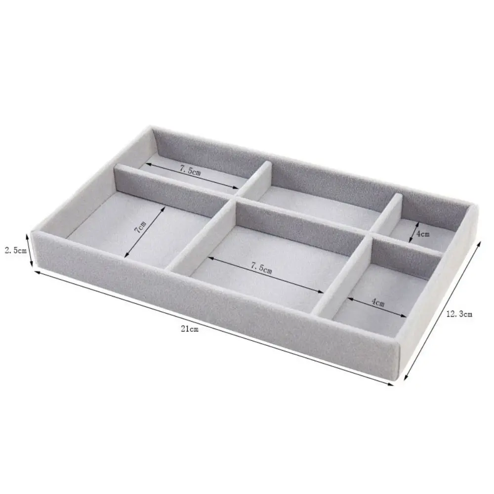 Exquisite Velvet Jewelry Tray Stackable Showcase Organizer Box Jewelry Holder Jewelry Display