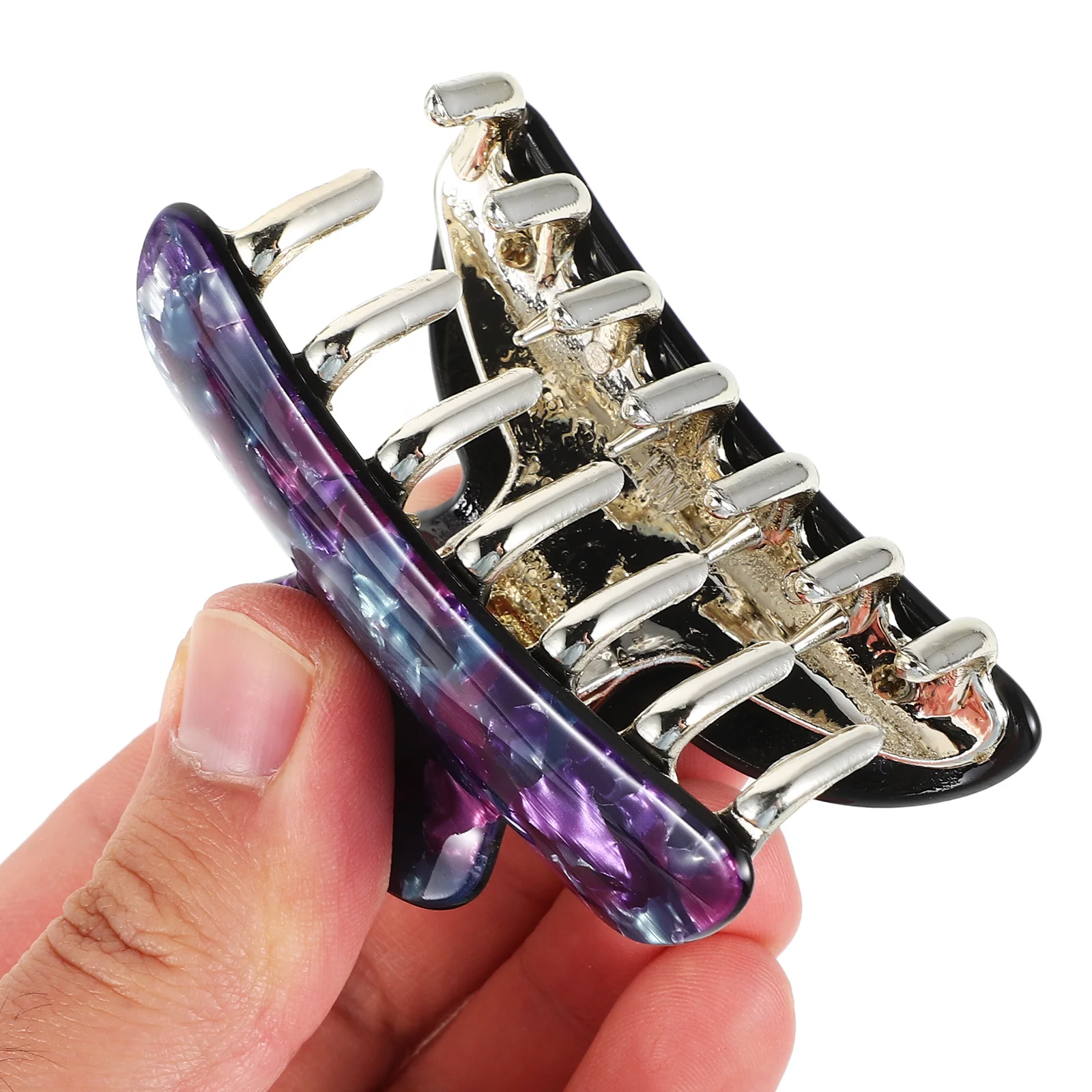 

4Pcs Girl Claw Clips Acrylic Hair Clip for Women Large Jaw Clip Adjustable Fit No Dent Hair Accessory for Bath Daily Use