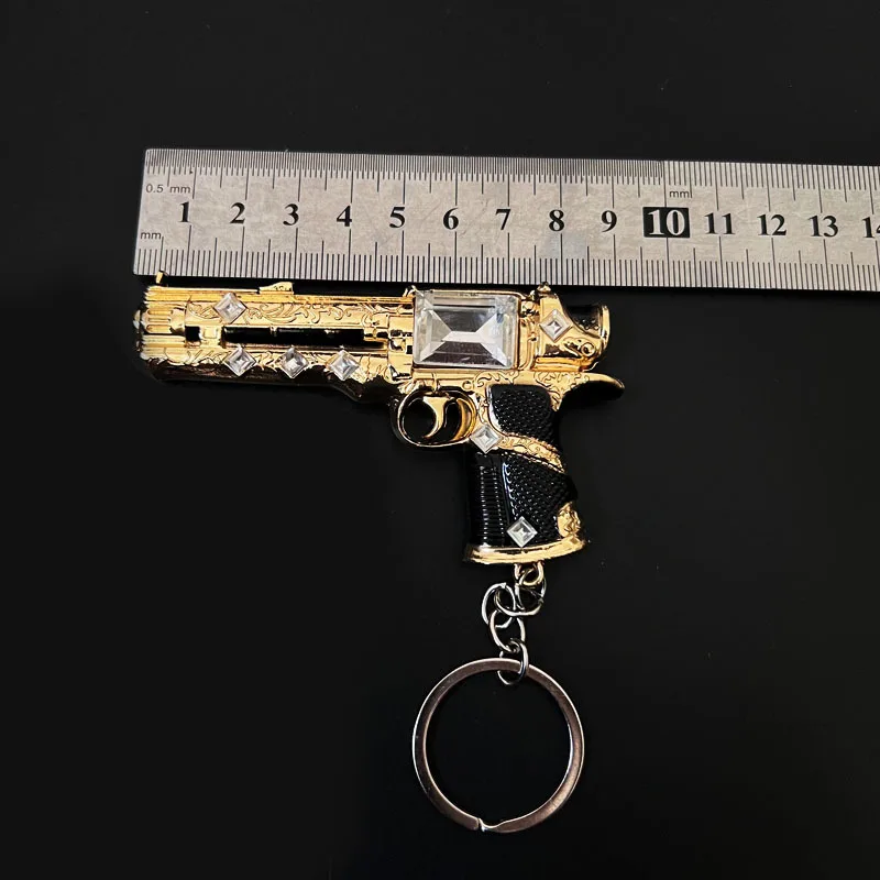 9 سنتيمتر PUBG قلب سوريا مسدسات سلاسل المفاتيح لعبة الأجهزة الطرفية لعبة واقعية بندقية الأسلحة نماذج الحرف المعدنية الحلي الأولاد الهدايا