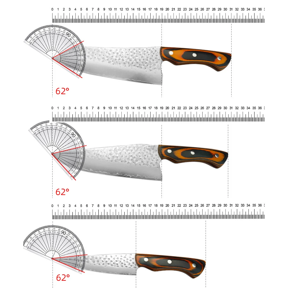 鋭いダマスカス鋼の刃の包丁、シェフの包丁、キリツケユーティリティ、刺身寿司ナイフ、木製のハンドルのスライス