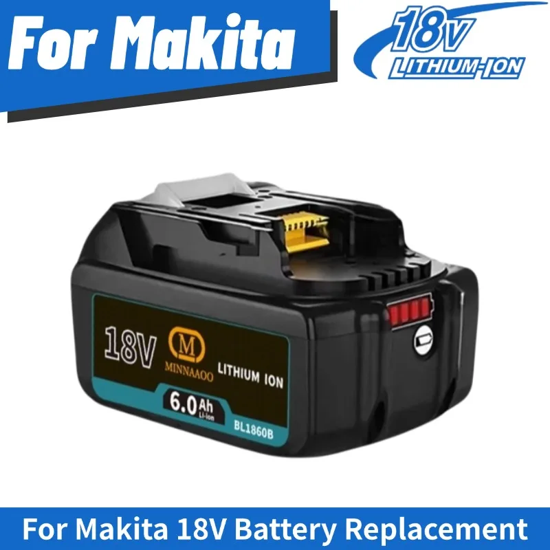 

For Makita 18V 6.0Ah Rechargeable Battery For Makita BL1860 BL1850B BL1840B BL1830B Power Tools BatteryRapid delivery
