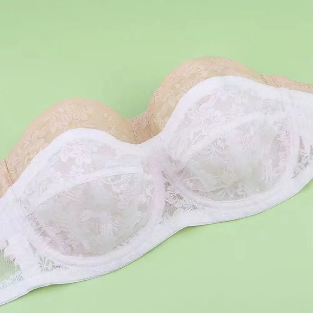 شبكة رقيقة الدانتيل شفافة الصدرية إغلاق المناسب مكافحة ترهل سلس غير مرئية الصدرية للصدمات الملابس الداخلية رفع الملابس الداخلية النساء