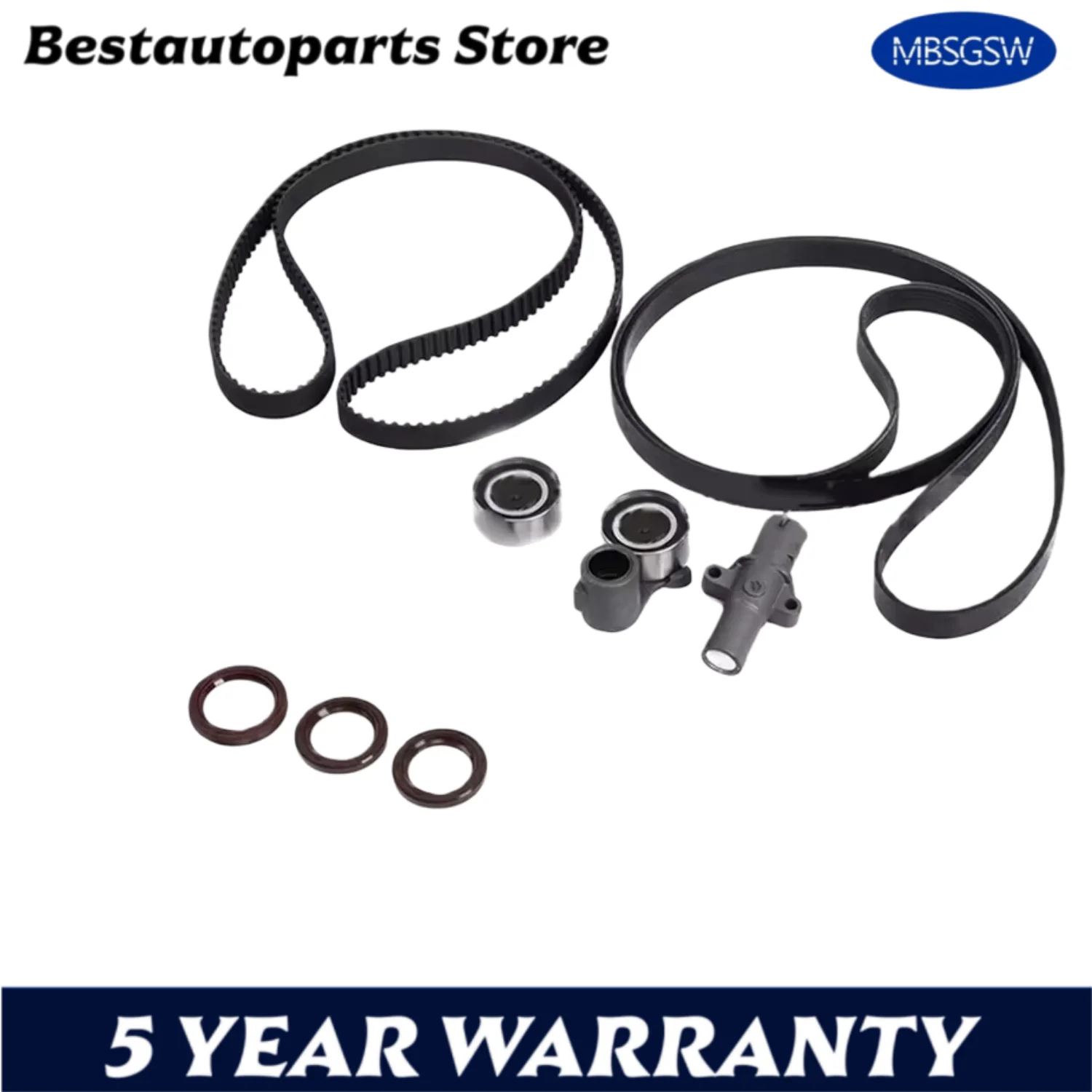 Engine Timing Belt Kit Fit 3.0 3.2 3.5 3.7 L V6 GAS For 2003-2018 Honda Accord Odyssey Acura MDX RDX RL TSX 3.0L 3.2L 3.5L 3.7L
