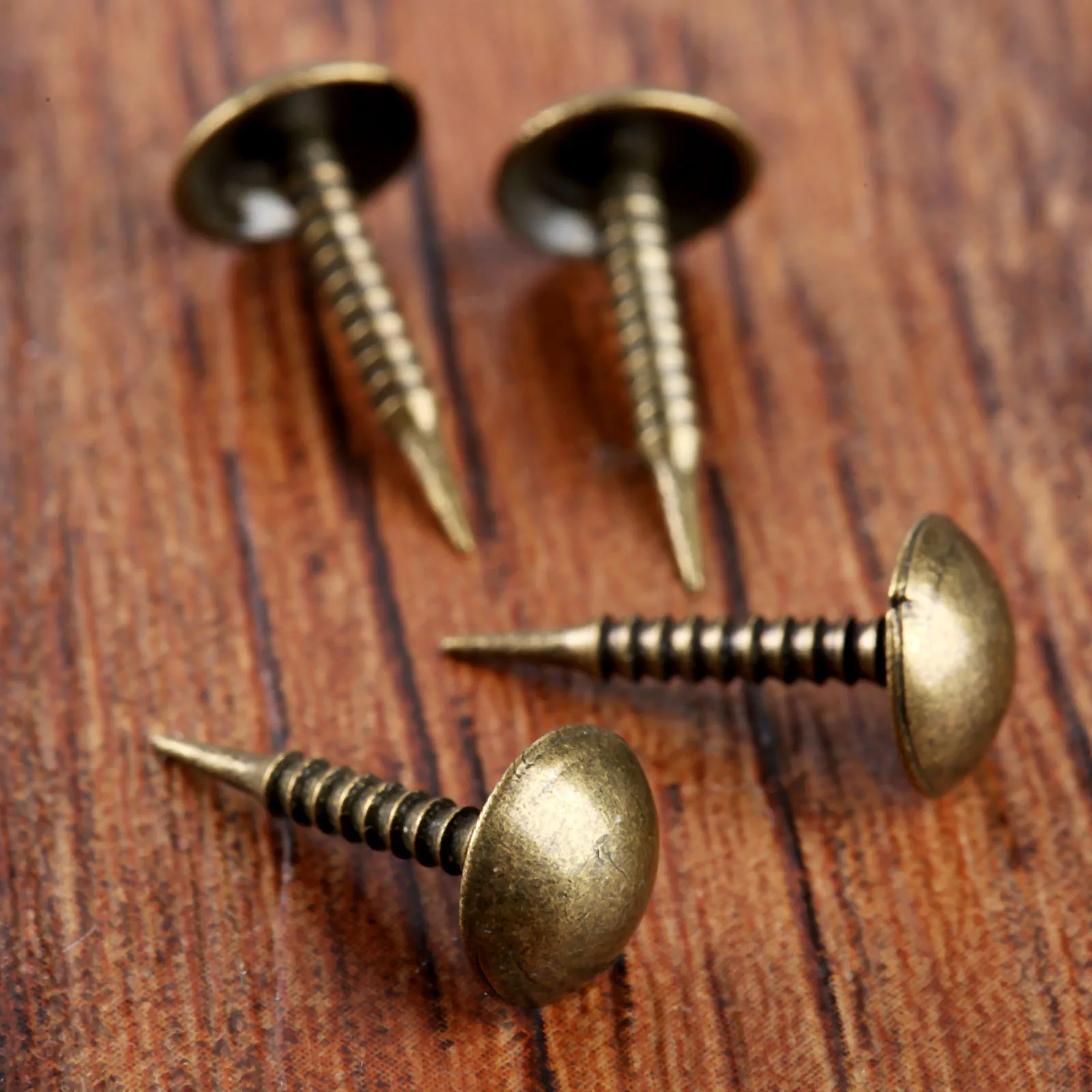 100pcs 8*15mm 압정 장식 Thumbtacks 골동품 압정 핀 네일 라운드 모양 푸시 핀 엄지 압정 벽 코르크 보드 사무실