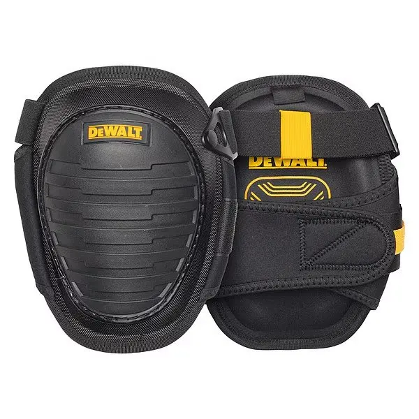 Knee Pad, Swivel, Gel Pad, Plastic Cap, Quick Release Closure, 2 Straps, Black, Universal