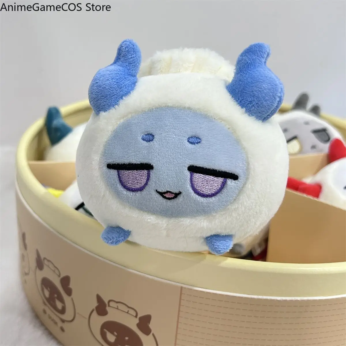 Anime 10cm Arknights Wang Chongyue Yu Shu Ling Dusk Nian Kawaii Plush Doll Stuffed Toy Fluffy Pendant Birthday Gift Xmas
