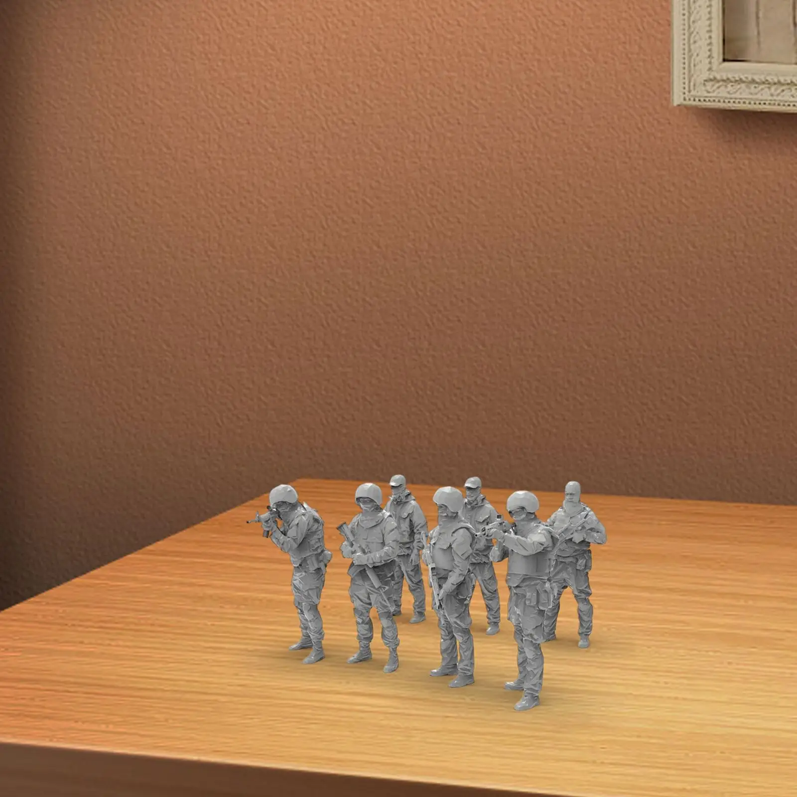 

7 Pieces Miniature Figures 1:64 Scale Miniature People Figurines for Family