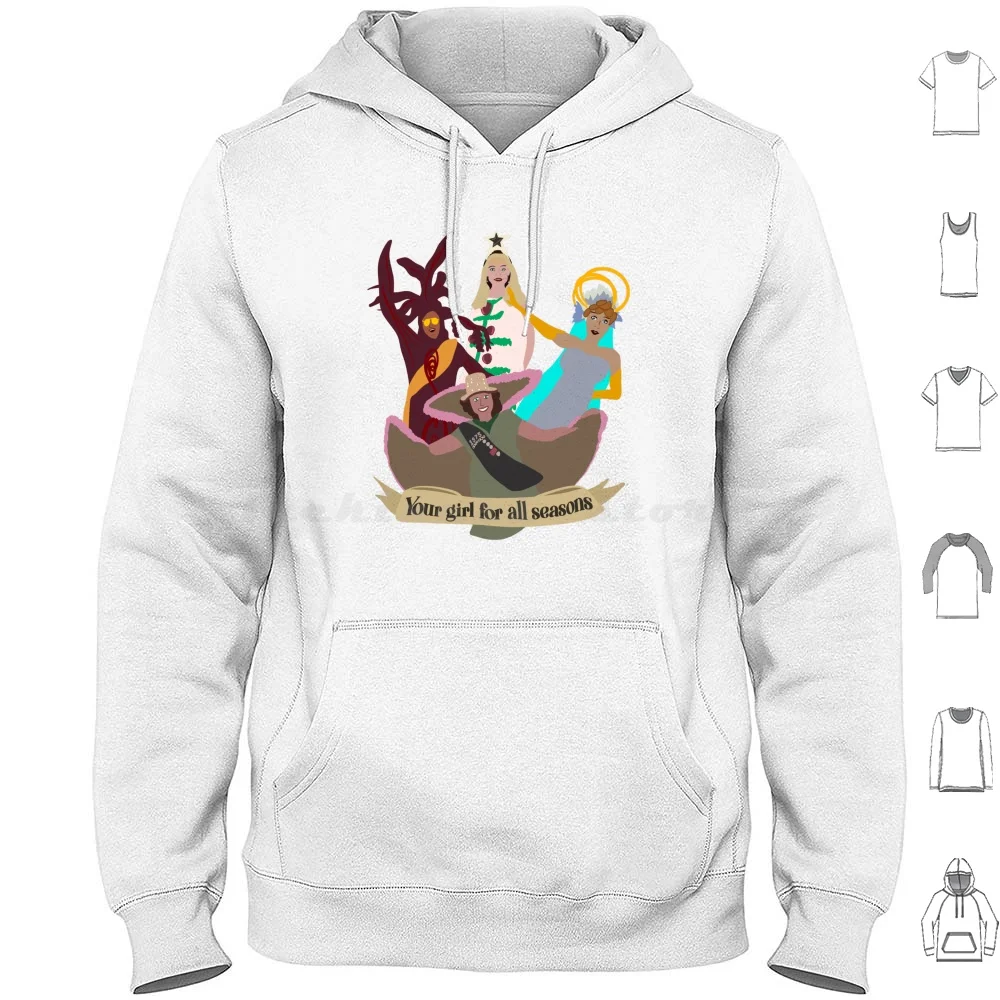 Girl For All Seasons Hoodies Long Sleeve Grease Grease 2 Christmas Michelle Pfeiffer Movie Hairspray Musical Theatre