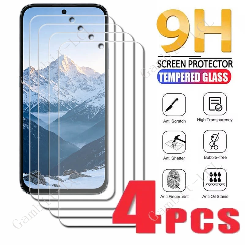 1/4PCS Tempered Glass For Honor X7e Plus  Protective Film ON HonorX7ePlus X7ePlus 600S 600 Smart 5G Screen Protector Cover