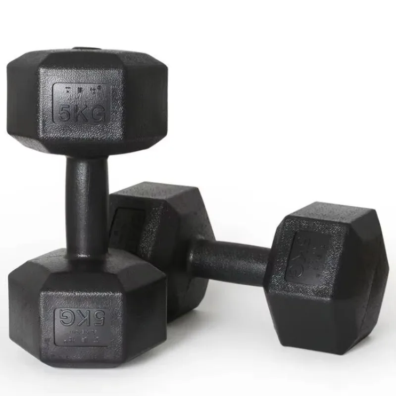 2025 Hex-Hanteln für Bodybuilding 5KG Gummi Eisen Stahl Umweltfreundlich für Hand- & Armtraining Heimgebrauch