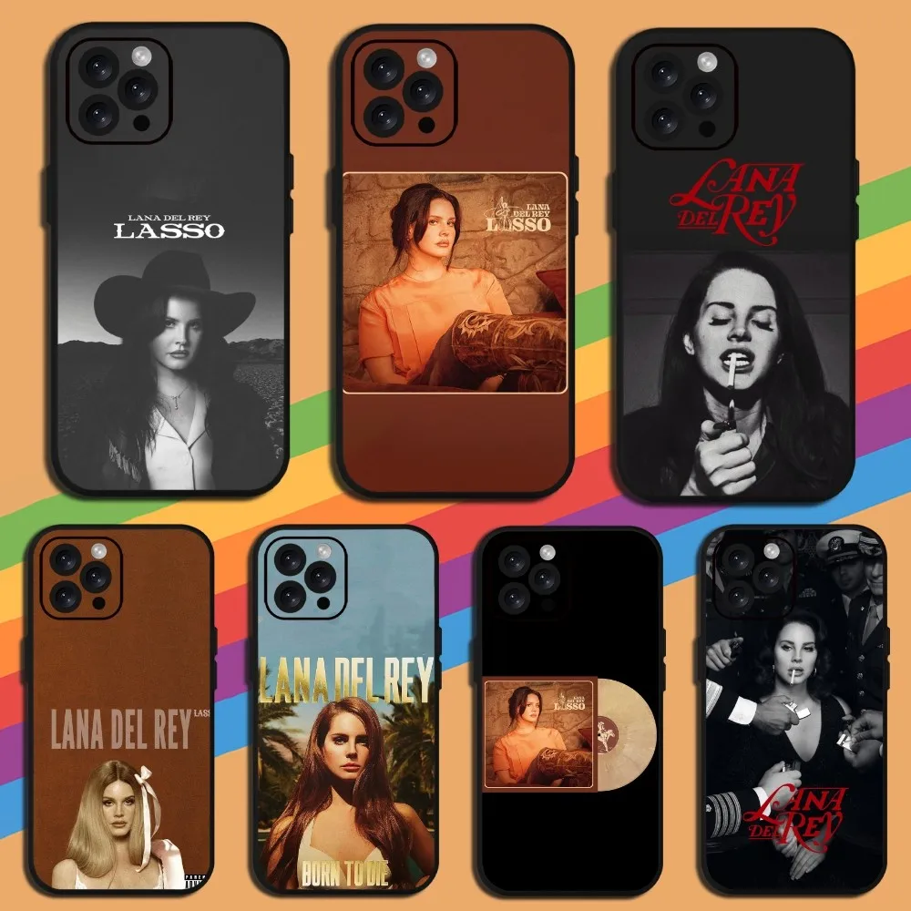 Singer L-Lana Del ReyS  Phone Case For iPhone Mini 11 12 13 14 15 Pro XS Max X Plus SE XR Shell