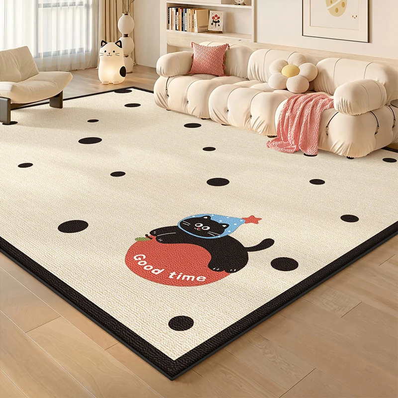 Carpet for Living Room Stain-resistant Wear-resistant Floor Mat Cartoon Animal Pattern Rug Large Size French Home Decor Rugs 양탄자