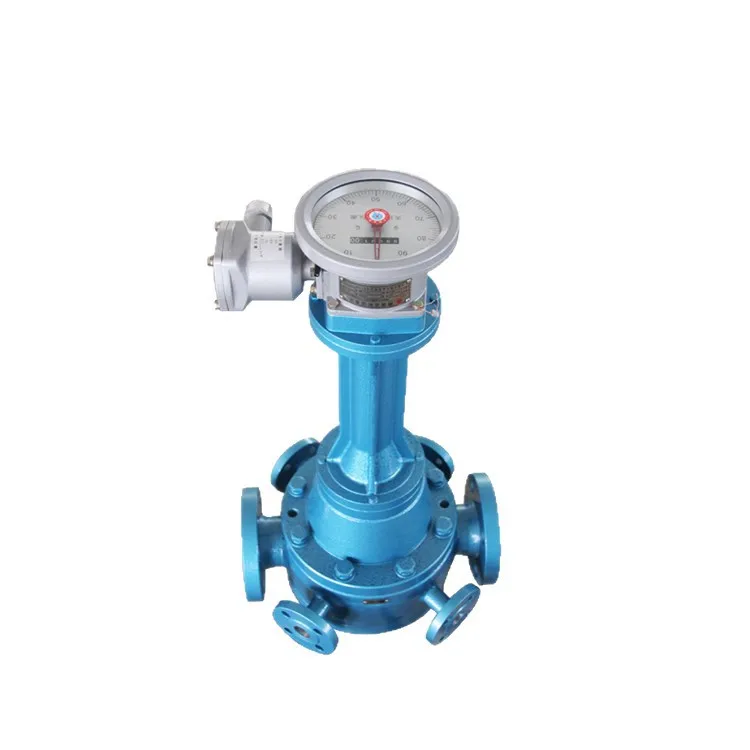 Integrated Oval Gear Flowmeter Explosion Proof Volumetric Flow Meter for High Viscous Liquid Asphalt Measurement