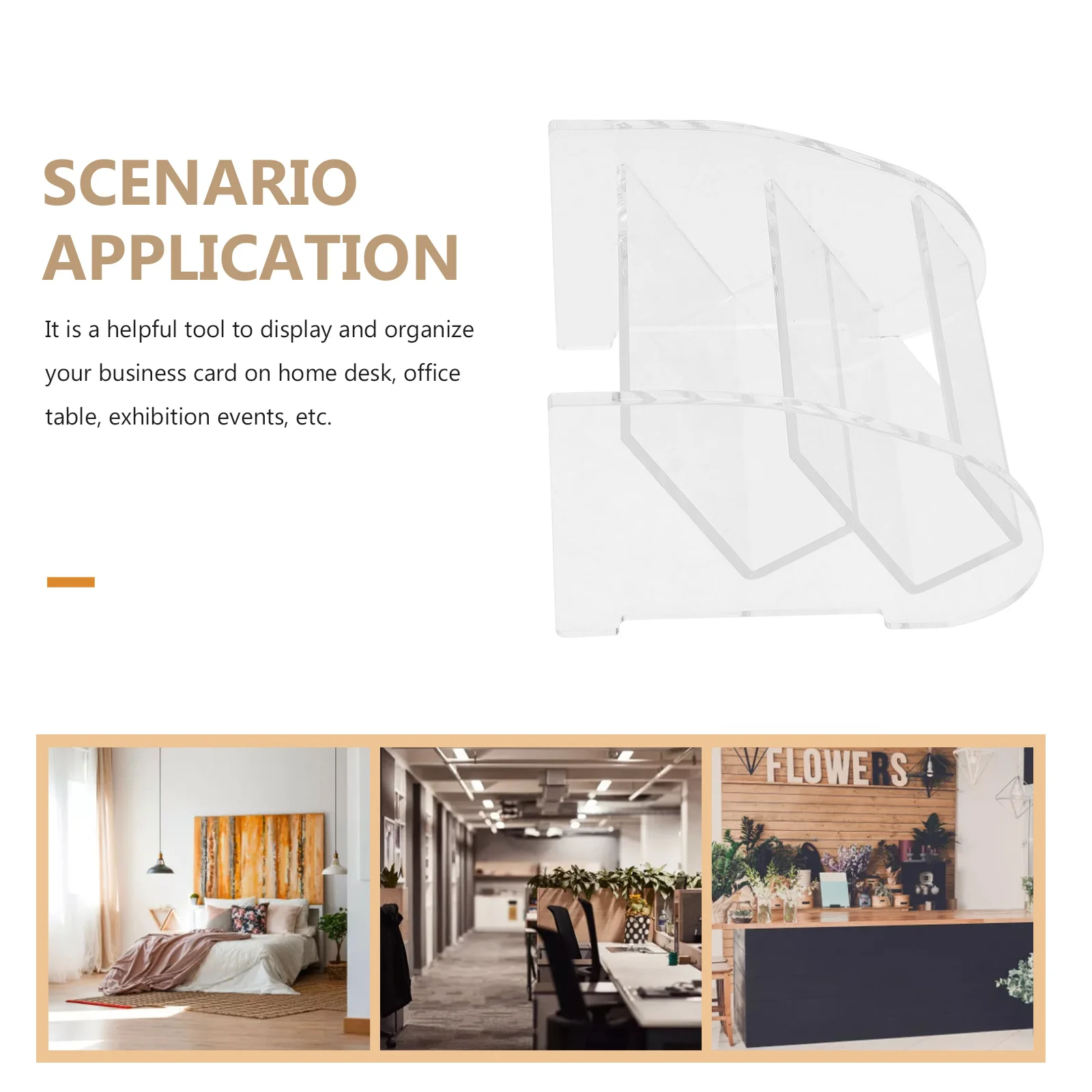 

Business Card Storage Box Holder Stand Wallet Cards Acrylic Display Organizer Rack