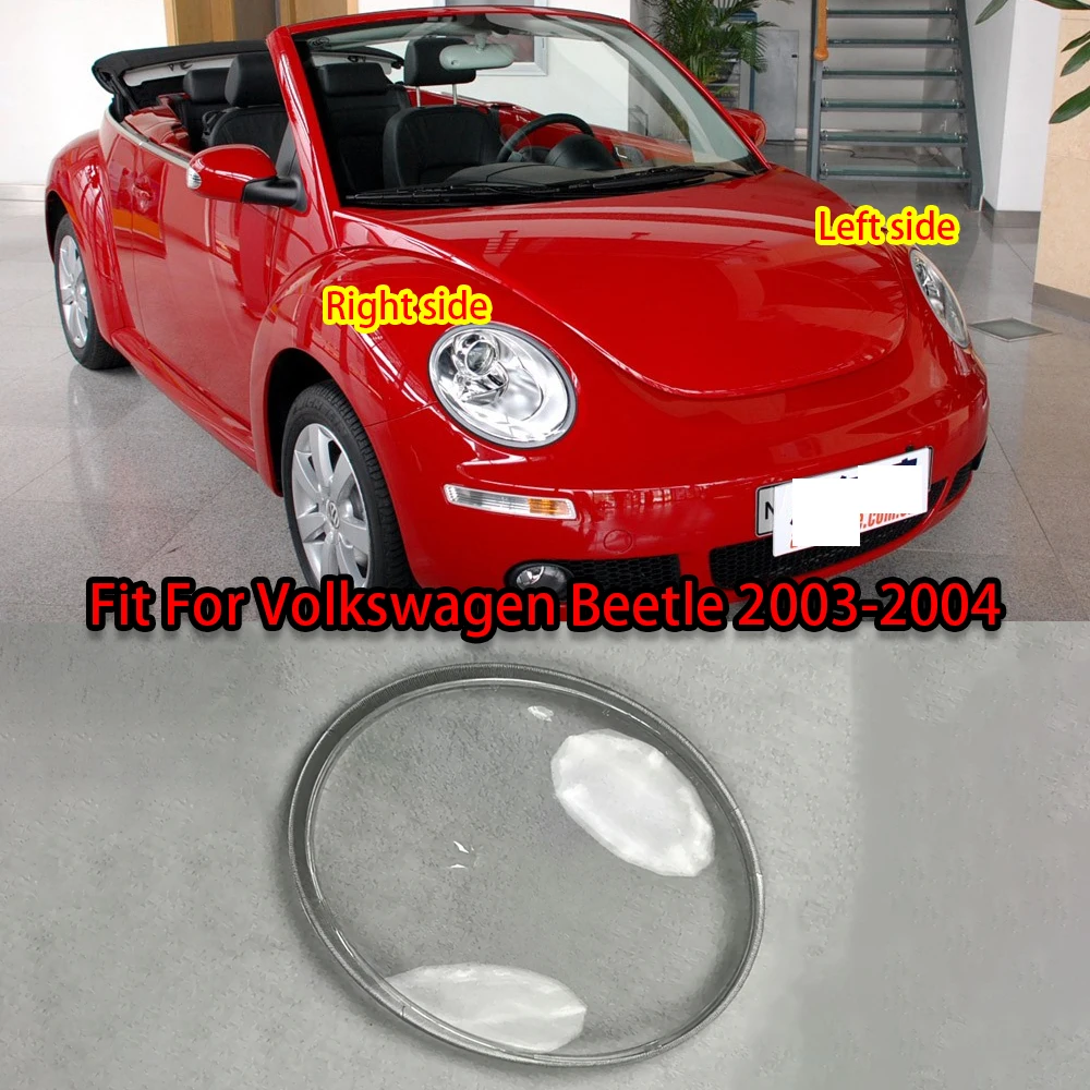 Left Right Headlight Clear Lens Cover Anti-yellowing Head Lamp Housing For Volkswagen Beetle 2003-2004 Replacement Accessories