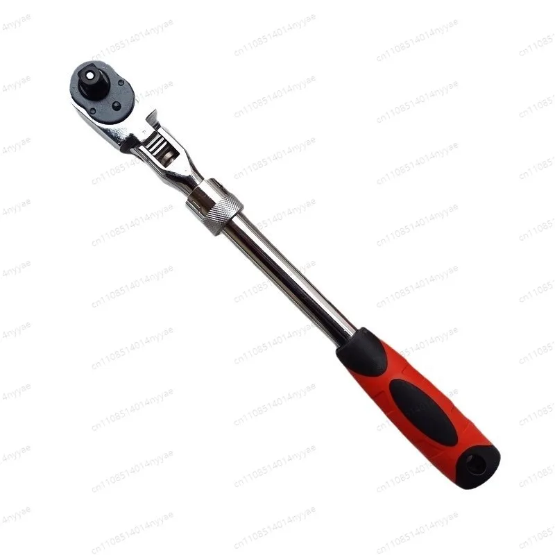 72-Tooth Flex Head Ratchet Wrench 1/4 3/8 1/2 Inch Drive Telescopic Quick Release CR-V Steel