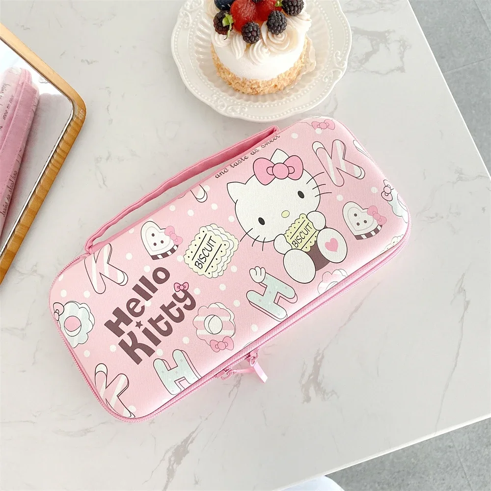 Disney Mickey Minnie Duffy Stitch Sanrio Kitty Cinnamoroll Storage Bag for Nitendo Switch NS Oled Game Console Box Cartoon Case